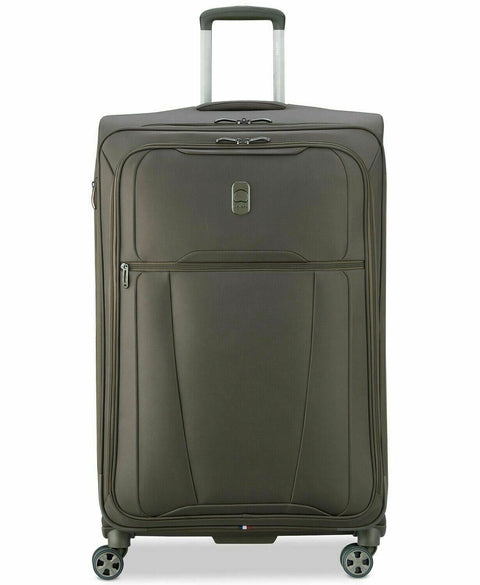 Delsey Helium 360 29" Expandable Spinner Suitcase Luggage Soft Mocha Green