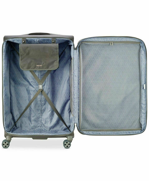 Delsey Helium 360 29" Expandable Spinner Suitcase Luggage Soft Mocha Green