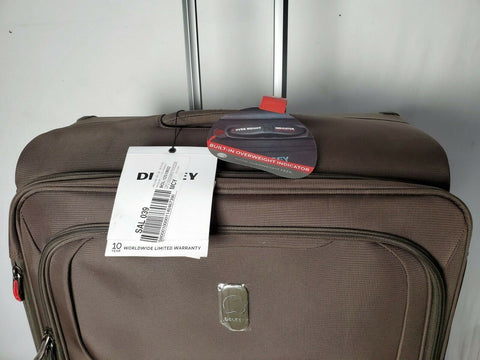 Delsey Helium 360 29" Expandable Spinner Suitcase Luggage Soft Mocha Green