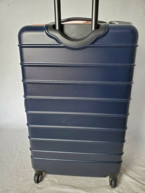 New Nautica Sea Tide 4 PC Hardside Luggage Set Blue Orange Travel Bag