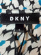 New DKNY Women Blue Printed Sleeveless Ban Neck Blouse Top Size S - evorr.com