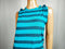 $108 New Free People Women's Sleeveless Blue Striped Twist Blouse Top Size L - evorr.com
