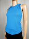 $108 New Free People Women's Sleeveless Blue Twisted Blouse Top Size S - evorr.com