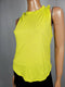 $108 New Free People Women's Sleeveless Neon Green Twisted Blouse Top Size S - evorr.com