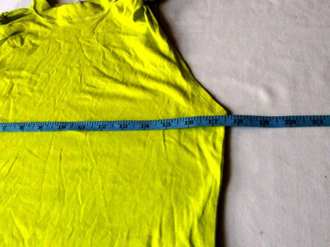 $108 New Free People Women's Sleeveless Neon Green Twisted Blouse Top Size S - evorr.com