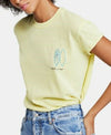 $108 New Free People Women's Sheer Lime Green Wipe Out Blouse Top Size XS