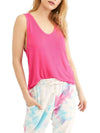 $108 New Free People Women's Sleeveless Pink Fuscia V-Neck Blouse Top Size XS - evorr.com