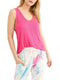 $108 New Free People Women's Sleeveless Pink Fuscia V-Neck Blouse Top Size XS - evorr.com