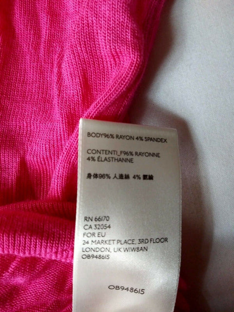 $108 New Free People Women's Sleeveless Pink Fuscia V-Neck Blouse Top Size XS - evorr.com