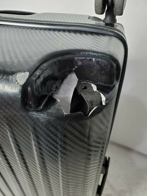 DKNY Blaze 28" Hard Shell Spinner Black Suitcase Luggage Upright