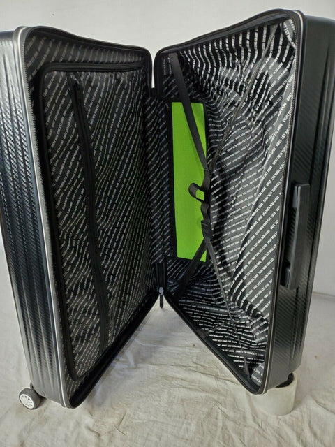 DKNY Blaze 28" Hard Shell Spinner Black Suitcase Luggage Upright