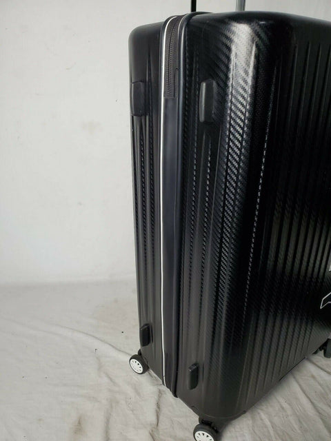 DKNY Blaze 28" Hard Shell Spinner Black Suitcase Luggage Upright