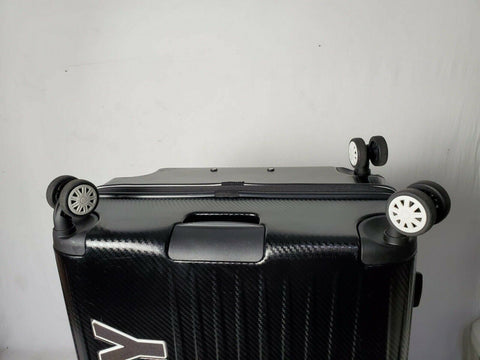 DKNY Blaze 28" Hard Shell Spinner Black Suitcase Luggage Upright