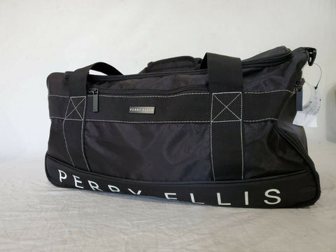 $80 Perry Ellis Medium Weekender Duffel Bag with Shoe Pocket 22" Carry On - evorr.com