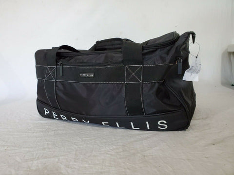 $80 Perry Ellis Medium Weekender Duffel Bag with Shoe Pocket 22" Carry On - evorr.com