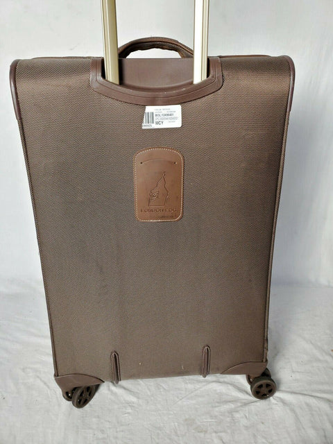 $320 London Fog Oxford II 25" Spinner Expandable Suitcase Luggage Bronze
