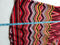 $98 New Free People Women's Short Sleeve Red Zig zag Blouse Top Size L - evorr.com