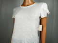 New Free People Women's Short Sleeve White Latte Knit Blouse Top Size S - evorr.com