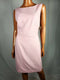 New KASPER Women's Pink Dress Sleeveless Boat Neck Dress Size Petite 14P - evorr.com