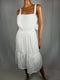 New VINCE CAMUTO Womens Sleeveless Cotton Eyelet Dress White Sleeveless Size 14 - evorr.com