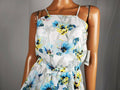 New BAR III Womens Sleeveless Floral Dress White Multi Cut in Hilo Hem Size XS - evorr.com