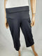 Fila Sport Straight Leg Stretch Pullon yoga pants semi-fitted Black Womens Small - evorr.com