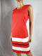 NEW Calvin Klein Women Red Colorblock Sleeveless Tunic Dress Casual Size 14 - evorr.com
