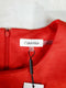 NEW Calvin Klein Women Red Colorblock Sleeveless Tunic Dress Casual Size 14 - evorr.com