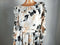 NEW Calvin Klein Women Gray Floral Print Long Sleeve Ruffle Dress Belted Size 14 - evorr.com