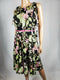 New TOMMY HILFIGER Women Sleeveless Black Multi Floral Dress Fit Flare Size 4 - evorr.com