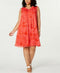 New TOMMY HILFIGER Women Sleeveless Red Paisley Dress Tassel Size Plus 2X - evorr.com