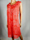New TOMMY HILFIGER Women Sleeveless Red Paisley Dress Tassel Size Plus 2X - evorr.com
