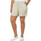 Style&Co. Womens Beige Mid Rise Cotton Cargo Shorts Comfort Waist Size Plus 20W - evorr.com