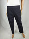 JM COLLECTION Women Black Stretch Ankle Pants Button Hem Pull On Size XL - evorr.com