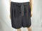 New BAR III Women Black Pleated Belted Shorts Gaucho Size 12 - evorr.com