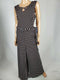 TOMMY HILFIGER Women Sleeveless Black Charleston Dot Belted Jumpsuit Dress 14 - evorr.com