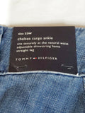 New Tommy Hilfiger Women Blue Chelsea Cargo Jeans Denim Ankle Plus 22W - evorr.com
