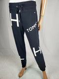 New Tommy Hilfiger Sport Women Black Pull On Jogger Pants Drawstring Size M - evorr.com