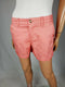 Maison Jules Women Pink Coral Chino Shorts Pink Above Knee Cotton Size 8 - evorr.com