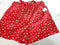 Maison Jules Women Red Printed High Waist Shorts Paper-Bag Waist Belted Size L - evorr.com