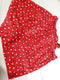Maison Jules Women Red Printed High Waist Shorts Paper-Bag Waist Belted Size L - evorr.com