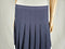 New Tommy Hilfiger Women Blue White Color-Block Pleated Skirt Size 10 - evorr.com