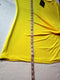 DKNY Womens Yellow Short Sleeve Scoop Neck Belted Stretch Blouse Top X-Large XL - evorr.com