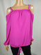 INC CONCEPTS Womens Off-Shoulder Long Sleeve Pink Knot Strap Blouse Top Plus 3X - evorr.com