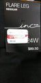 INC Concepts Women Black Pull On Flare Leg Dress Pants Slit Hem Black Plus 24W - evorr.com