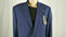 Ralph Lauren Men Slim-Fit Ultraflex Two Button Blue Suit Coat 48 L Wool Jacket - evorr.com