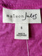 New Maison Jules Women Pink Sleeveless Blouse Top Eyelet Peplum Ruffle Hem Top S - evorr.com