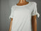 New Karen Scott Women Short Tie Slit Sleeve White Cotton Scoop Neck Blouse Top M - evorr.com