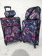$280 TAG Daytona 4 Piece Set Suitcase Spinner Luggage Blue Floral Printed - evorr.com