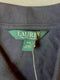 Lauren Ralph Lauren Women Blue Henley Button Collared Polo Cotton Blouse Top S